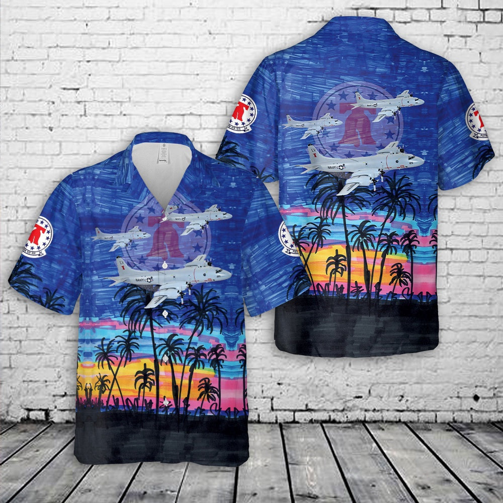 Navy Hawaiian Shirt, Us Navy Vp-66 P-3C Orion Liberty Bells Hawaiian Shirt, Navy Shirts Mens