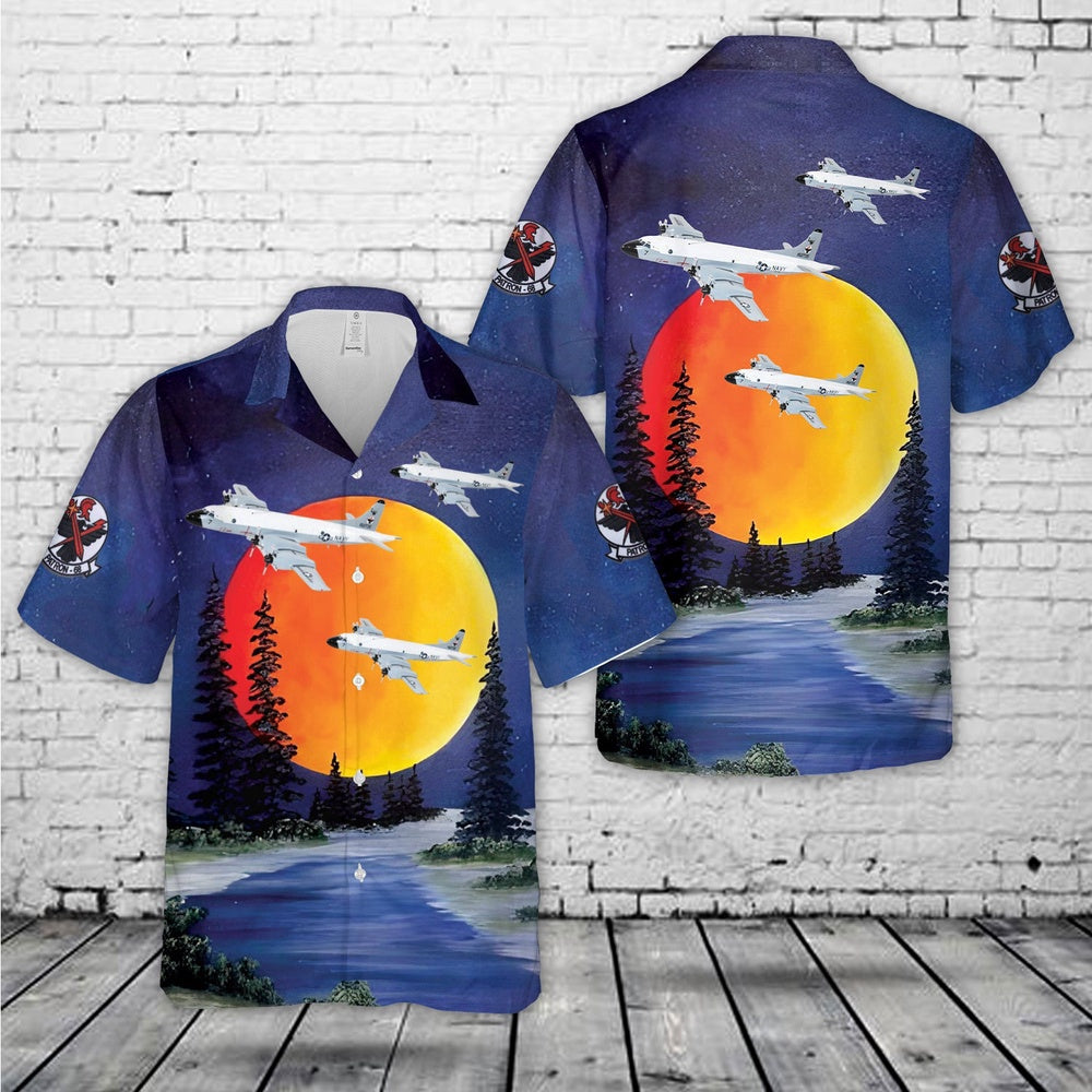 Navy Hawaiian Shirt, Us Navy Vp-68 Blackhawks P-3B Orion Hawaiian Shirt, Navy Shirts Mens