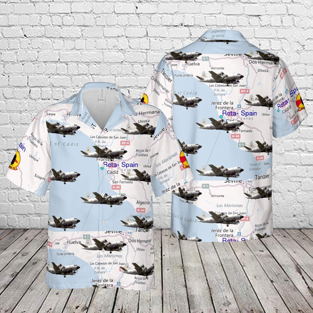 Navy Hawaiian Shirt, Us Navy Vq-2 Squadron Ep-3E Aircraft Hawaiian Shirt, Navy Shirts Mens