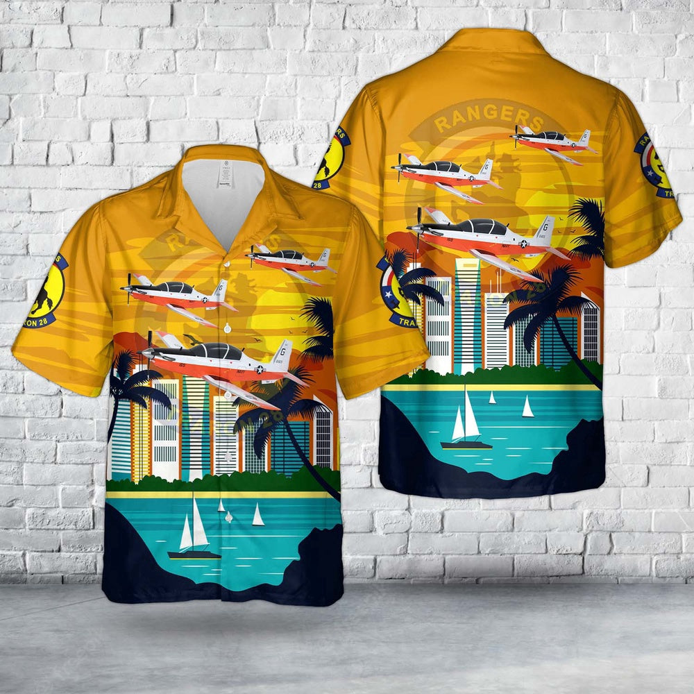 Navy Hawaiian Shirt, Us Navy Vt-28 Rangers T-6B Texan Ii Hawaiian Shirt, Navy Shirts Mens