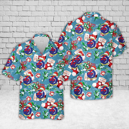 Navy Hawaiian Shirt, Us Navy Vx-23 Salty Dogs Christmas Hawaiian Shirt, Navy Shirts Mens