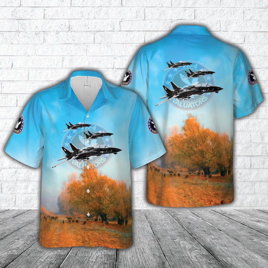 Navy Hawaiian Shirt, Us Navy Vx-4, Air Test And Evaluation Squadron Four, F-14 Tomcat Hawaiian Shirt, Navy Shirts Mens