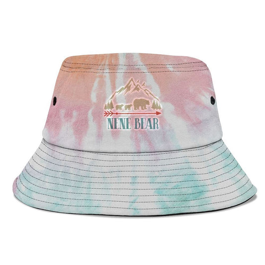 Nene Bearvintage Fathers Day Bucket Hat, Mother's Day Bucker Hat, Tie Dye Bucket Hat, Women's Sun Hats