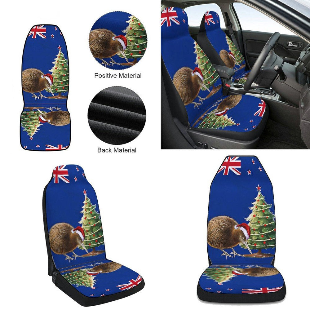 New Zealand Christmas Kiwi Bird Cars Seat Cover, Christmas Car Seat Covers, Car Decor Gift