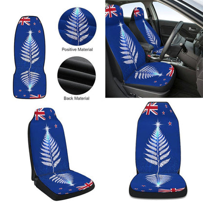New Zealand Silver Fern Christmas Tree Cars Seat Cover, Christmas Car Seat Covers, Car Decor Gift