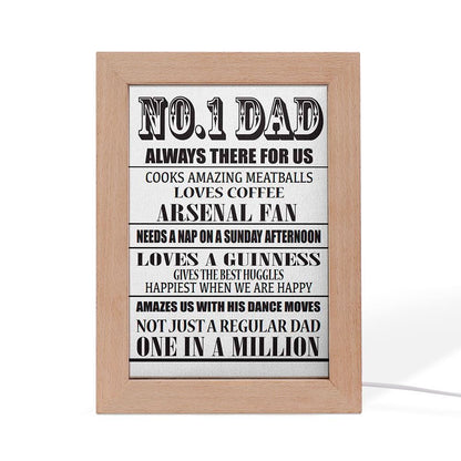 No.1 Dad Always There For Us, Mother's Day Night Light, Best Mom Ever, Gift For Mom