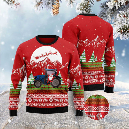 Noel Tractor Ugly Christmas Sweater, Funny Xmas Sweater, Sweater Xmas