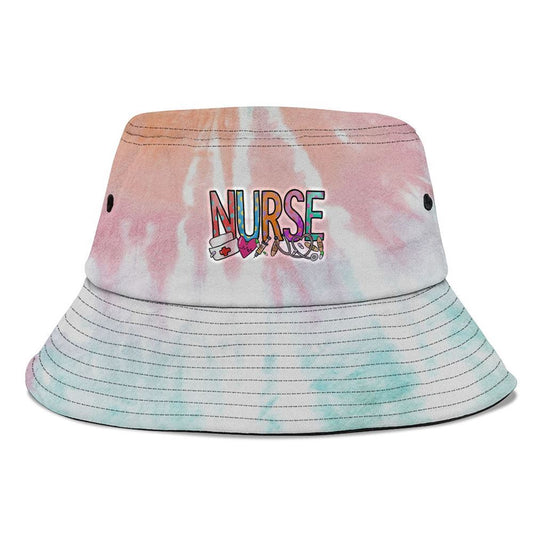 Nurses Day Nurse Life Nurse Week Women This Is Fine 1993 Bucket Hat, Mother's Day Bucker Hat, Tie Dye Bucket Hat, Women's Sun Hats