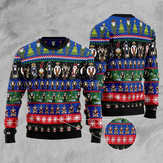 Nutcracker Cute Christmas All Over Print Ugly Christmas Sweater, Funny Xmas Sweater, Sweater Xmas