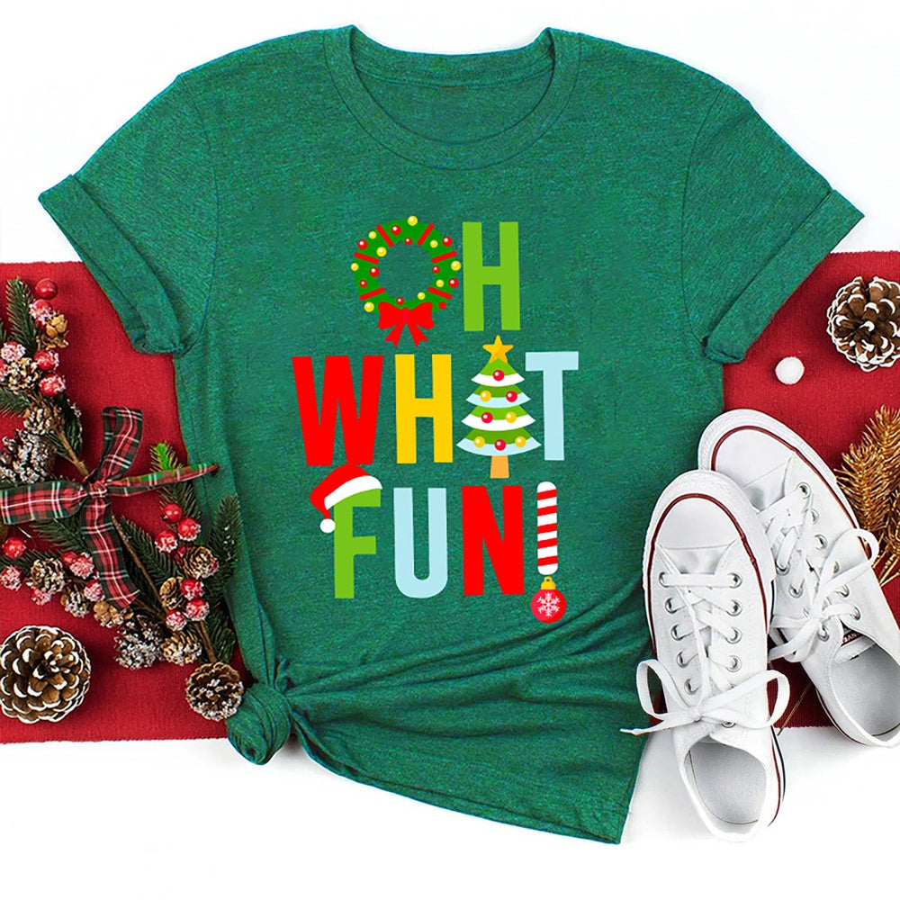 Oh What Fun T Shirt, Merry T Shirt, Unisex Christmas Shirts