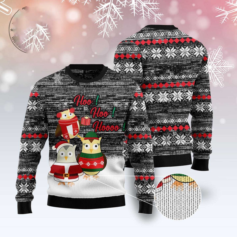 Owl Hoo Hoo Hoooo Ugly Christmas Sweater, Funny Xmas Sweater, Sweater Xmas