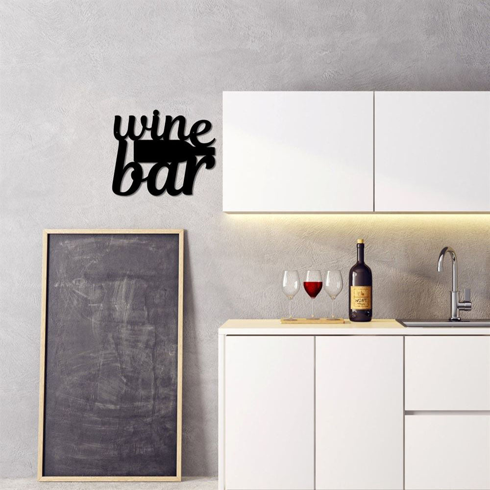 Personalized Wine Bar Metal Sign, Metal Wine Decor, Wine Bar Decoration, Wine Sign, Kitchen Sign, Non Rust Metal Sign