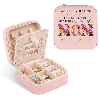 Personalised Mom How Much We Love You Jewelry Box, Gift For Mother's Day, Mother's Day Jewelry Case