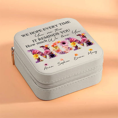 Personalised Mom How Much We Love You Jewelry Box, Gift For Mother's Day, Mother's Day Jewelry Case