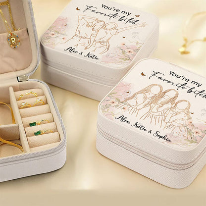 Personalised You Are My Favorite Jewelry Box, Gift For Best Friends, Mother's Day Jewelry Case
