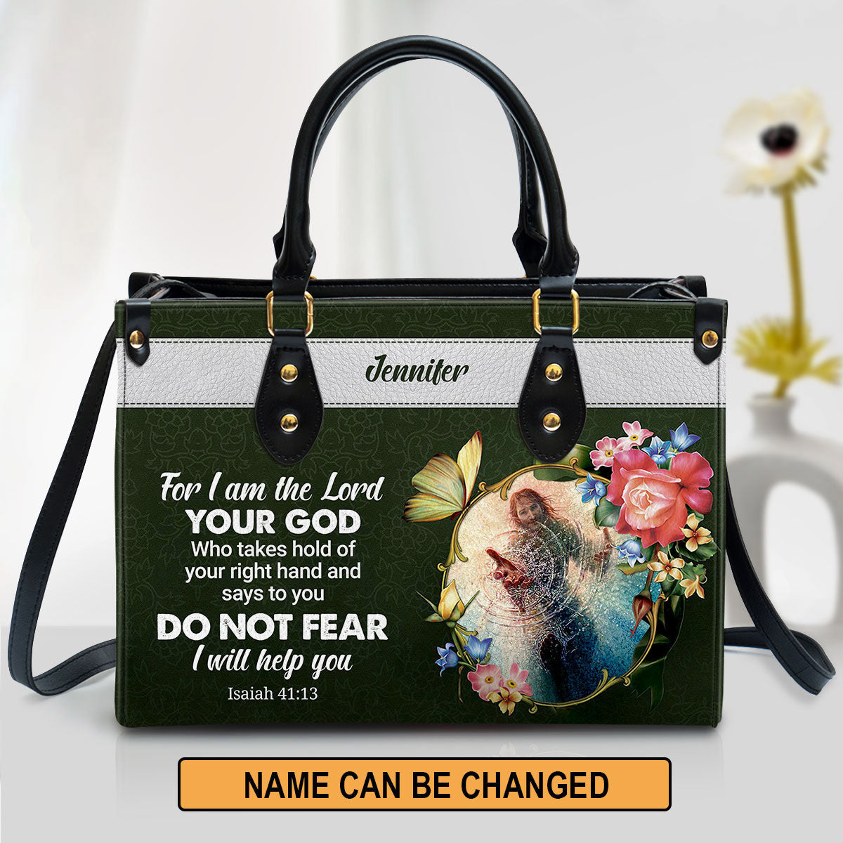 Personalized Leather Bag For Women, I Will Help You Leather Bag Leather Bag, Christian Gifts For Women