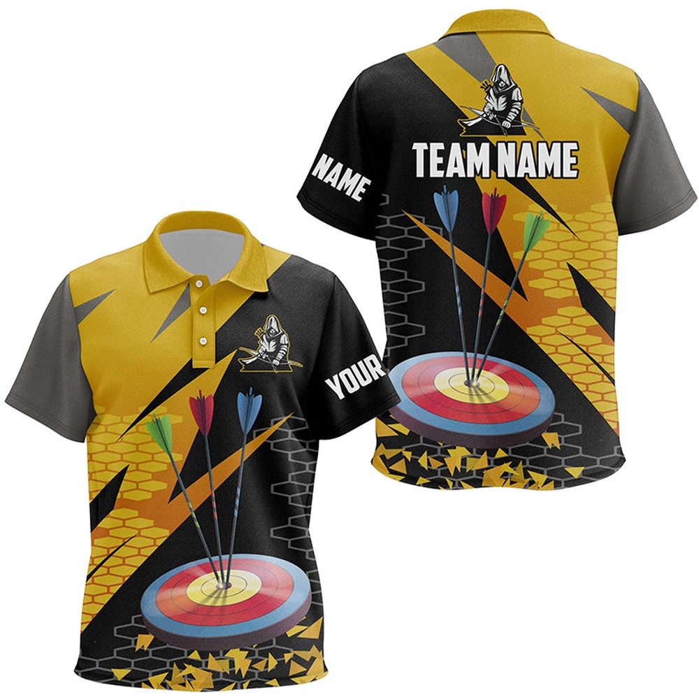 Personalized Archery Arrows Polo Shirts Custom Hunting Bow Archery Jerseys Shirts, Archery Team Shirts, Custom Archery Shirts
