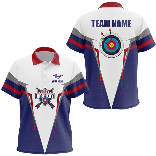 Personalized Archery Jerseys Polo Shirts Custom Gifts For Archery Team Lover, Archery Team Shirts, Custom Archery Shirts