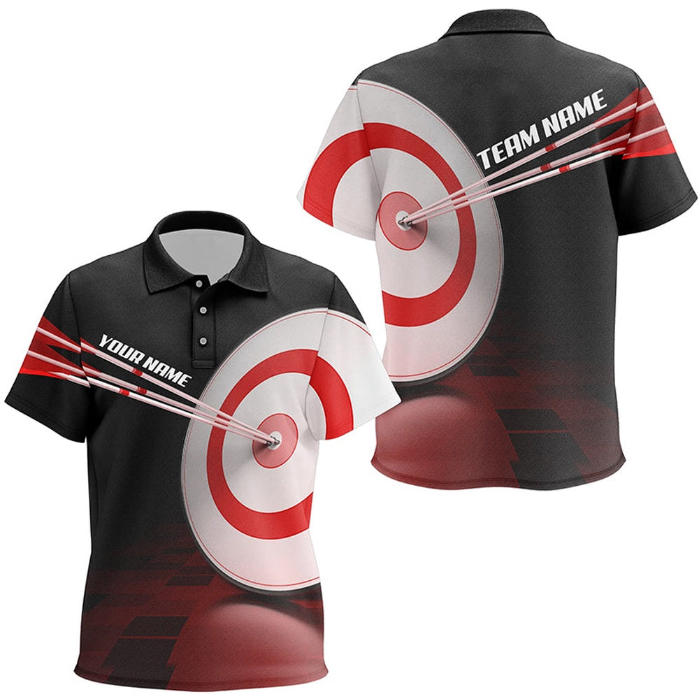 Personalized Archery Target Polo Shirts Custom Archery Shirts Gifts For Player And Team, Archery Team Shirts, Custom Archery Shirts