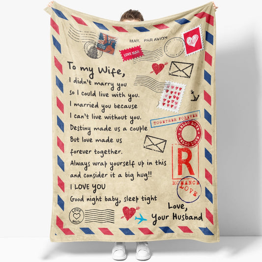 Personalized Blanket Gift For Her, Birthday Gifts For Her, Unique Gifts For Wife, I Didnt Marry You Blanket, Christmas Blanket