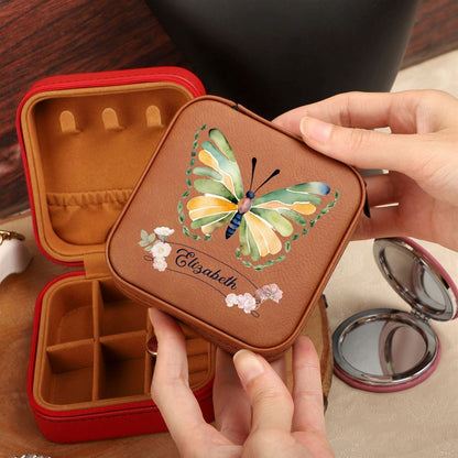 Personalized Butterfly Jewelry Holder, Custom Name Jewelry Box, Mother's Day Jewelry Case
