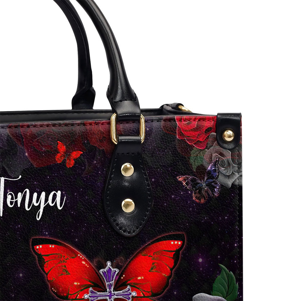 Personalized Christian Leather Bag, 1 Corinthians 1614 Do Everything in Love Leather Handbag, Faith Handbag