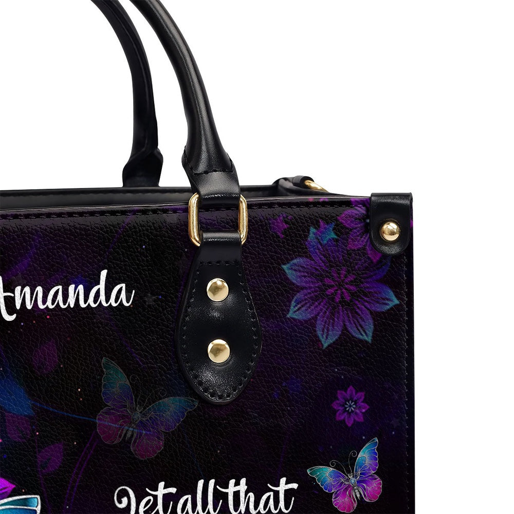 Personalized Christian Leather Bag, 1 Corinthians 1614 Let All You Do Be Done In Love Leather Handbag, Faith Handbag