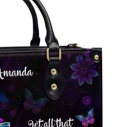 Personalized Christian Leather Bag, 1 Corinthians 1614 Let All You Do Be Done In Love Leather Handbag, Faith Handbag