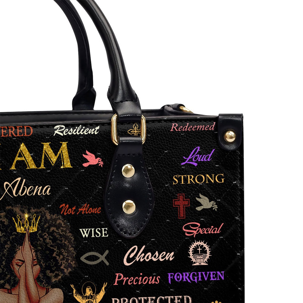 Personalized Christian Leather Bag, Child Of God Leather Handbags, Faith Handbag