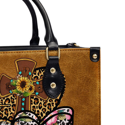 Personalized Christian Leather Bag, Faith Hope Love Leather Handbag, Faith Handbag
