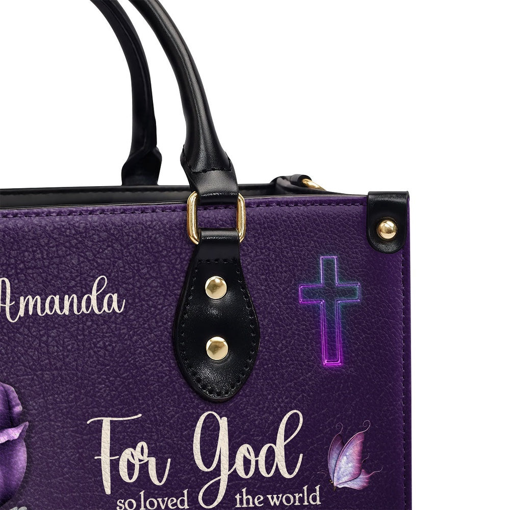 Personalized Christian Leather Bag, Gift For Women's Ministry Leather Handbag, Faith Handbag