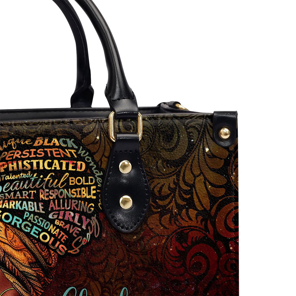 Personalized Christian Leather Bag, God Says I Am Leather Handbag, Faith Handbag