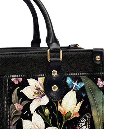 Personalized Christian Leather Bag, I Can't Help But To Praise The Lord Leather Handbag, Faith Handbag