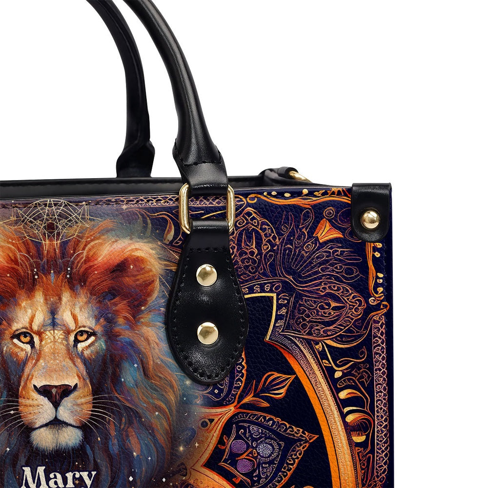 Personalized Christian Leather Bag, If God Is For Me Leather Handbag, Faith Handbag