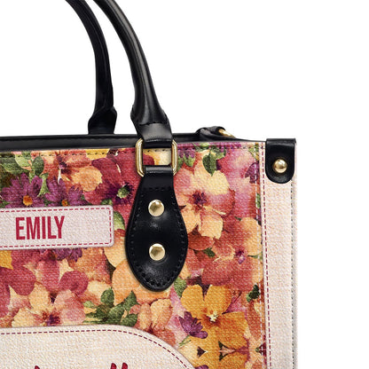 Personalized Christian Leather Bag, Inspirational Gift Christian Ladies Wonderfully And Fearfully Made Psalm 13914 Leather Handbag, Faith Handbag