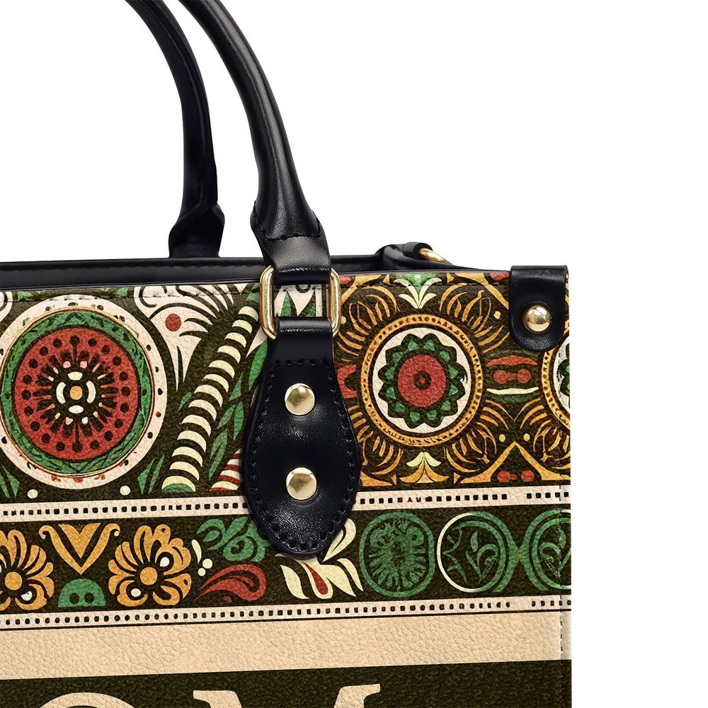 Personalized Christian Leather Bag, MomNana Personalized Leather Handbag, Faith Handbag