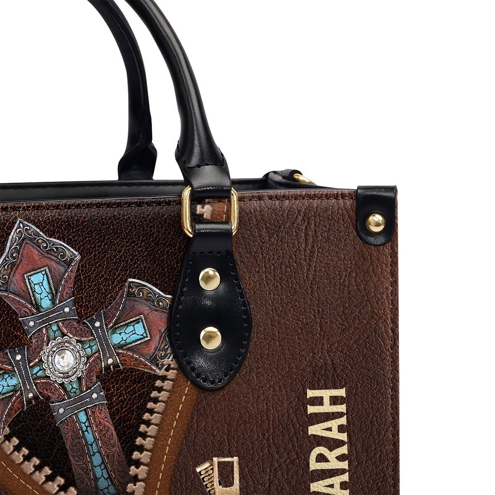 Personalized Christian Leather Bag, Must-Have Personalized Leather Handbag - God Calls You Beautiful, Faith Handbag