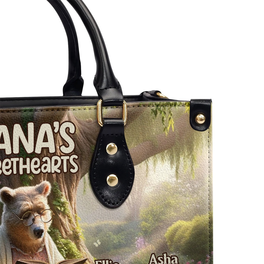 Personalized Christian Leather Bag, Nana's Sweethearts Personalized Leather Handbag, Faith Handbag