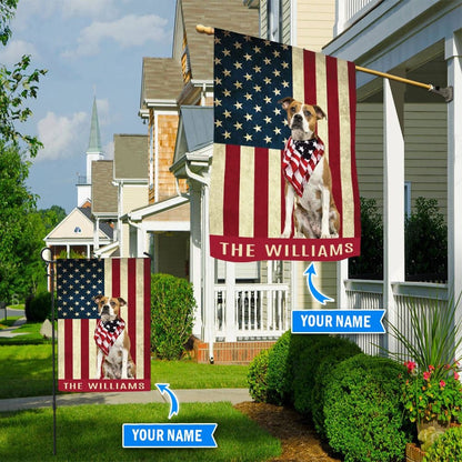 Personalized Dog Flags, American Bulldog Flag, Garden Flags Dogs, Dog House Flags