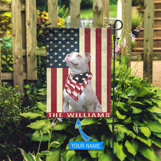 Personalized Dog Flags, American Pit Bull Terrier  Garden Flag, Garden Flags Dogs, Dog House Flags