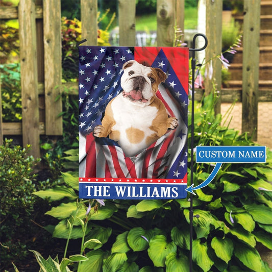 Personalized Dog Flags, Arkansas Bulldog Garden Flag, Garden Flags Dogs, Dog House Flags