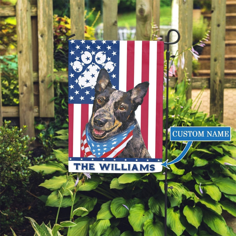 Personalized Dog Flags, Australian Cattle Dog Garden Flag, Garden Flags Dogs, Dog House Flags