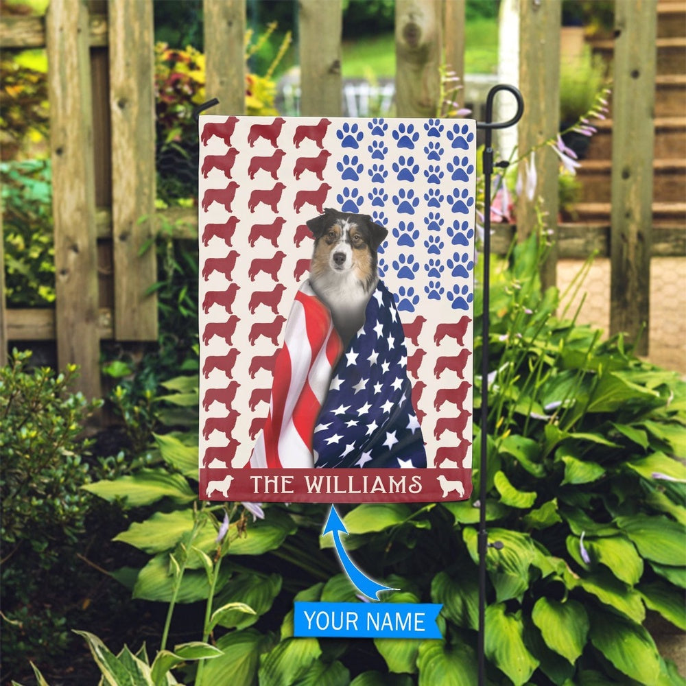 Personalized Dog Flags, Australian Shepherd Flag, Custom Dog Garden Flags, Garden Flags Dogs, Dog House Flags