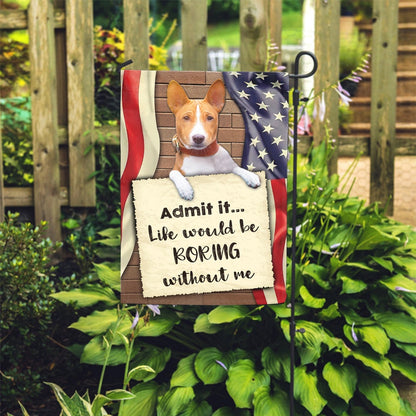 Personalized Dog Flags, Basenji Flag, Garden Flags Dogs, Dog House Flags