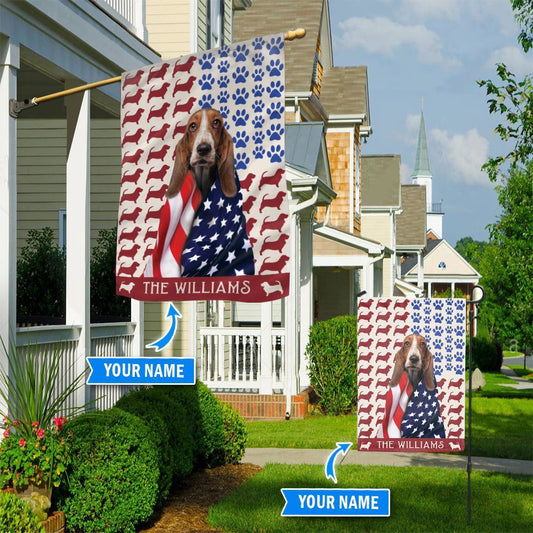 Personalized Dog Flags, Basset Hound Flag, Custom Dog Garden Flags, Garden Flags Dogs, Dog House Flags