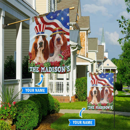 Personalized Dog Flags, Basset Hound Flag, Dog Flag For House, Garden Flags Dogs, Dog House Flags