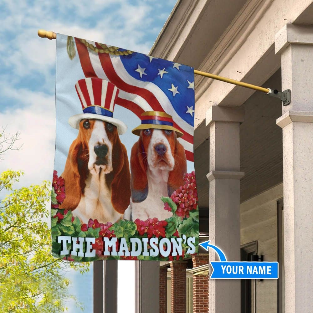 Personalized Dog Flags, Basset Hound Flag, Dog Flag For House, Garden Flags Dogs, Dog House Flags