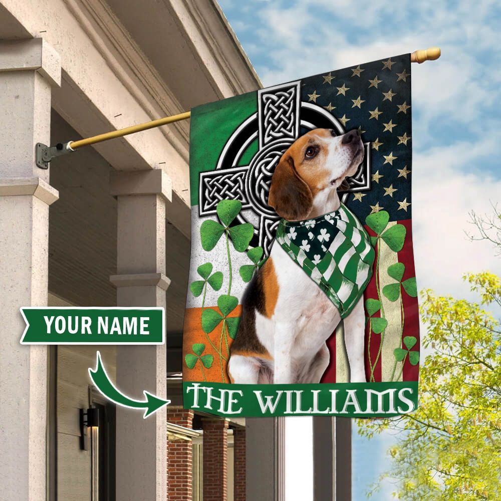 Personalized Dog Flags, Beagle Flag, American Flag Dog, Garden Flags Dogs, Dog House Flags