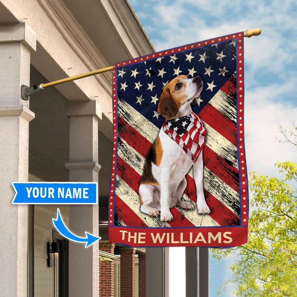 Personalized Dog Flags, Beagle  Flag, Dog Flag For House, Garden Flags Dogs, Dog House Flags