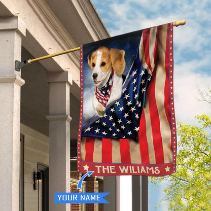 Personalized Dog Flags, Beagle House Flag, Garden Flags Dogs, Dog House Flags